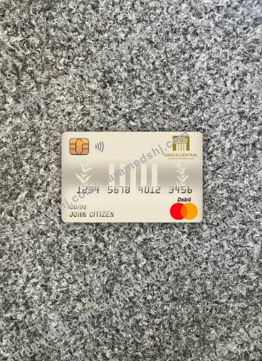 Dominican Republic Central bank master debit card photolook front
